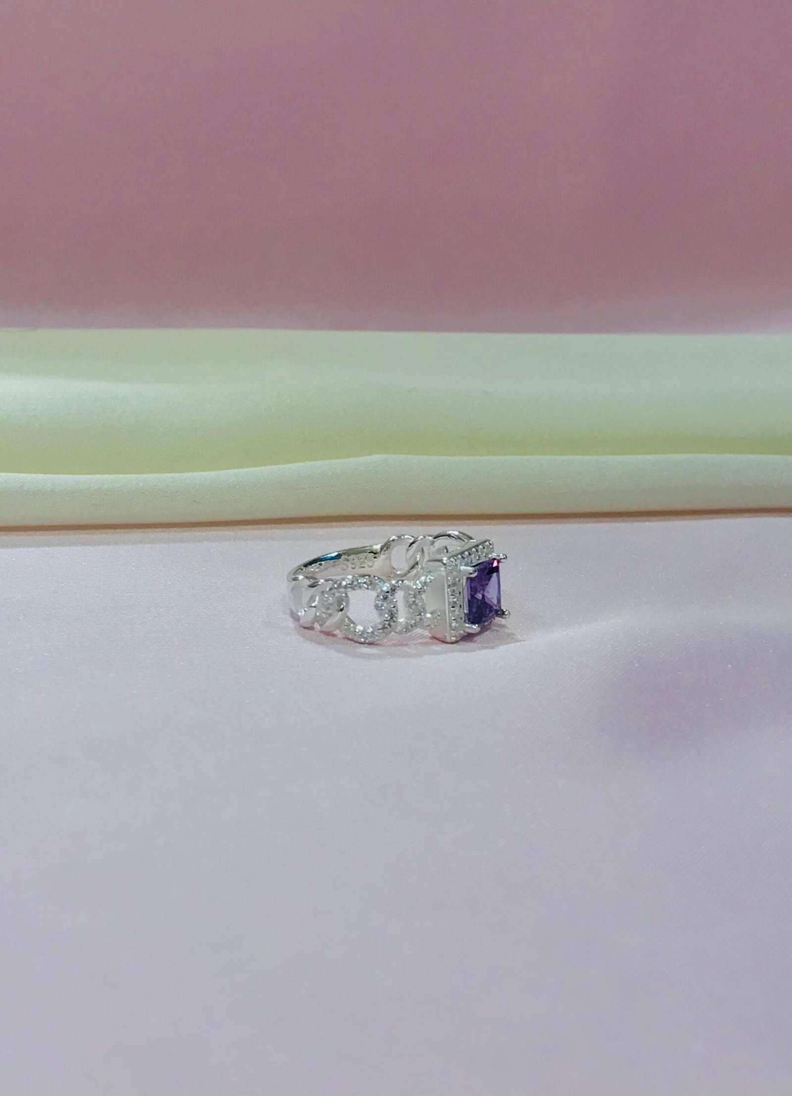 Amethyst Square Ring - Image 3